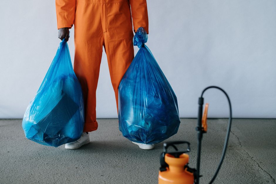 Big bag so stavebnou suťou pripravený na odvoz